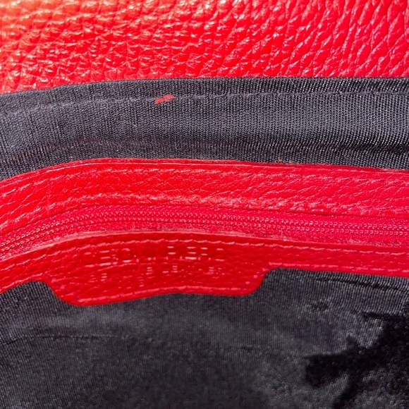 Cecconi Piero Italian leather clutch/wristlet bag with Bamboo handle. P3 - Picture 4 of 8